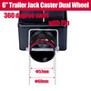 NBJINGYI 6" 2000lbs Dual Trailer Swirl Jack Caster Wheel with