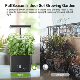 DRYADES Self-Watering Indoor Garden for Canadian Winter, Adjustable Full Spectrum Grow Light (Low/Med/High) & Auto Timer, Gifts for Women Men Birthday Anniversary