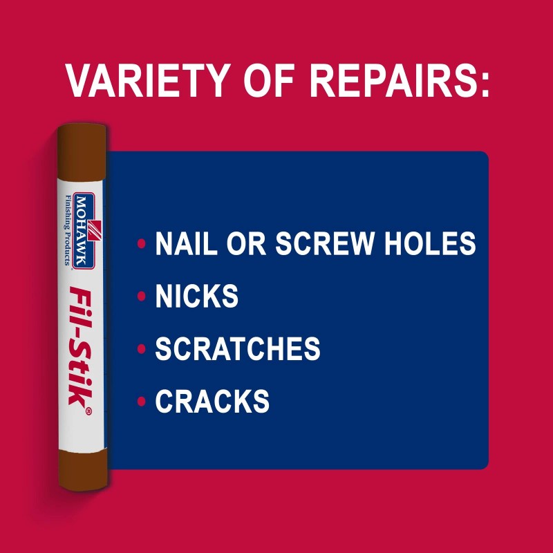 Mohawk Fil Stik Medium Dark Walnut Wood Filler Repair Stick