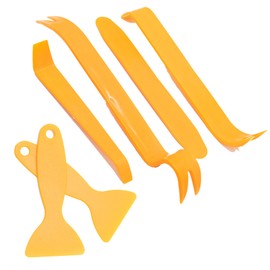 6 Pcs Car Trim Removal Tool,auto Door Dashboard Plastic Pry Tool Automotive Audio Repair Mechanic Prying Trim Removal Tool Screwdriver Kit for Car Panel Dash Radio Interior Accessories