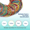 JIANTA Colourful Rubber Bands, Pack of 600 Household Rubbers Various
