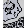 Set of 2 Skull and Motorcycles Chapter Biker Patch Jacket