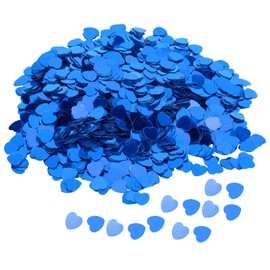 3000 Pieces Heart-Shaped Confetti, Tissue Paper Sequins Sprinkle for Wedding, Valentine's Day, Celebrations, Party Decoration Supplies (Blue)
