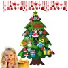 DIY Felt Christmas Tree,3.28ft Felt Christmas Tree Set with 32Pcs