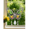 Butterfly Gifts for Mom Aunt Grandma Women Crystal Butterfly Suncatcher