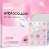 Pimple Patches Pink Heart 12MM 48PCS Hologram