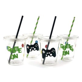 Video Game Birthday Party Disposable Cups (12 Set)