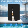 Outdoor Pool Towel Rack Cover, 600D Waterproof Covers for 66