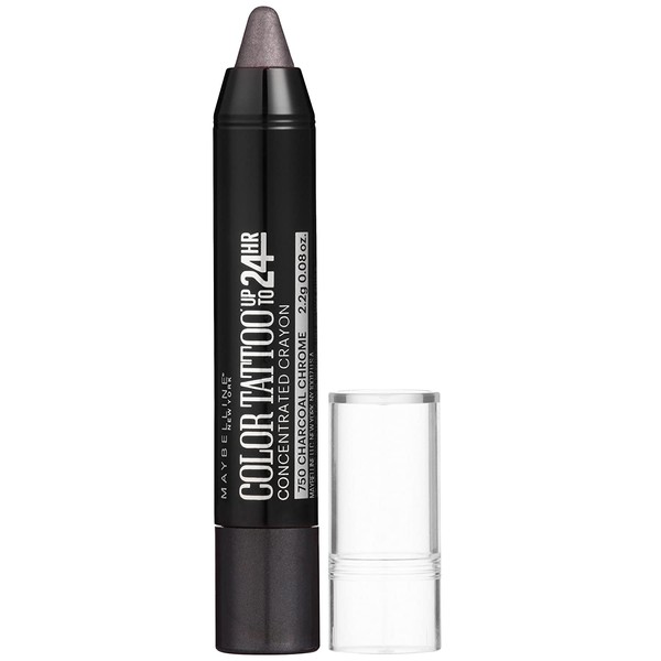 Maybelline Eyestudio ColorTattoo Concentrated Crayon,750 Charcoal Chrome, 0.08 oz.