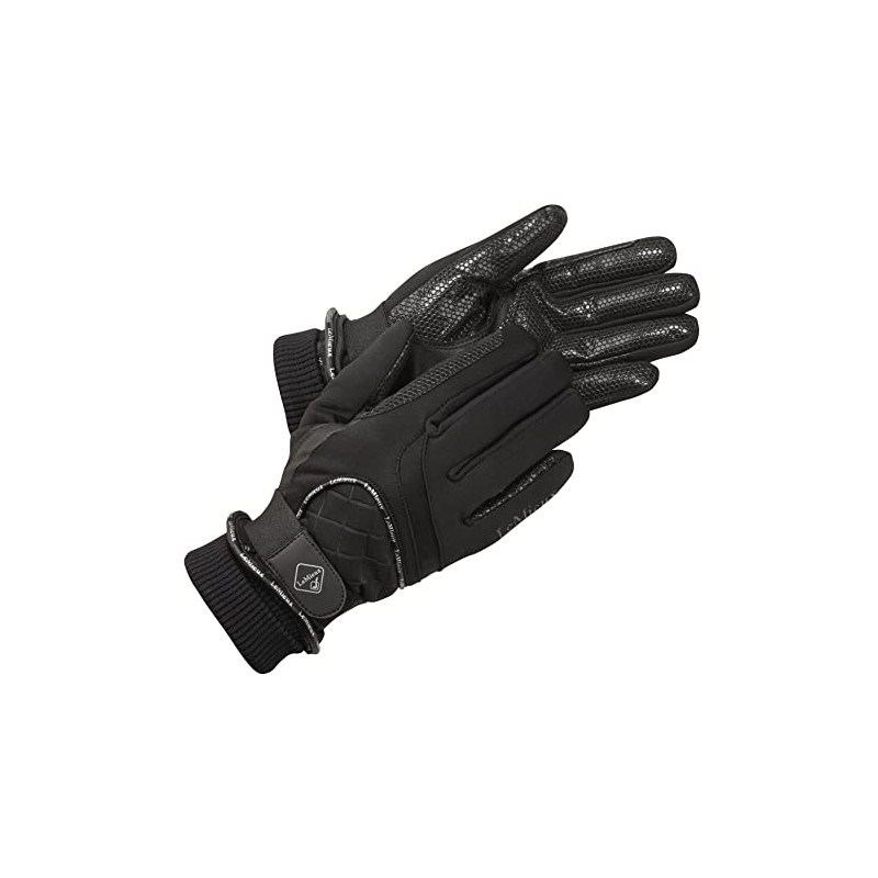 LeMieux Unisex Waterproof Lite Riding Gloves in Black - Flexible