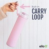 Ello Syndicate 20oz Reusable Glass Water Bottle with One-Touch Leak