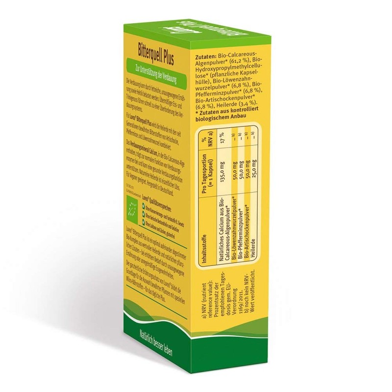 Luvos Bitterquell Plus Organic Dietary Supplement 30 Capsules