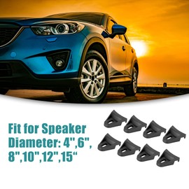 ACROPIX Fit for 4" 6" 8" 10" 12" 15" Subwoofer Speak Grill Clips Clamps Black - Pack of 8