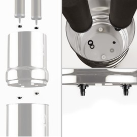 PHOENIX GRAVITY 2 Wing Nuts & Washers for Phoenix Gravity Carbon (Black) Filter Elements Compatible with Phoenix Gravity Countertop Water Filter Systems - Service Kit