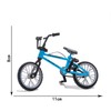 Teogneot Miniature Bicycle Model Desk Craft Collection Blue Metal Bicycle