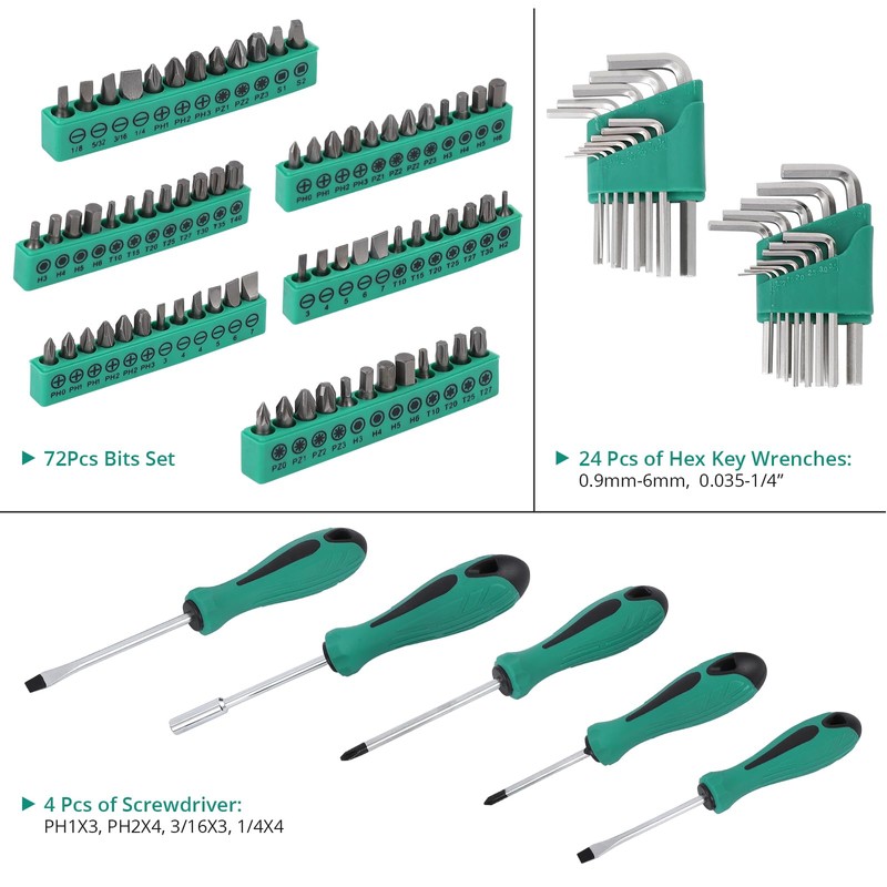 GarveeTech 213 Piece Mechanic Tool Set and Socket Wrench Set,