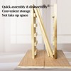 kathson Rabbit Jump Bar, Natural Wood Toy Set Adjustable Height