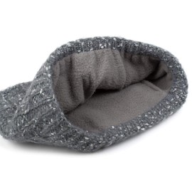 styleBREAKER women wide multifunctional knit headband with plait pattern, fleece lining, tube scarf, headband 04026030, color:Grey