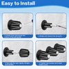 Ddeetodu 3 Pcs Shower Knob Replacement, Shower Knobs 3 Piece