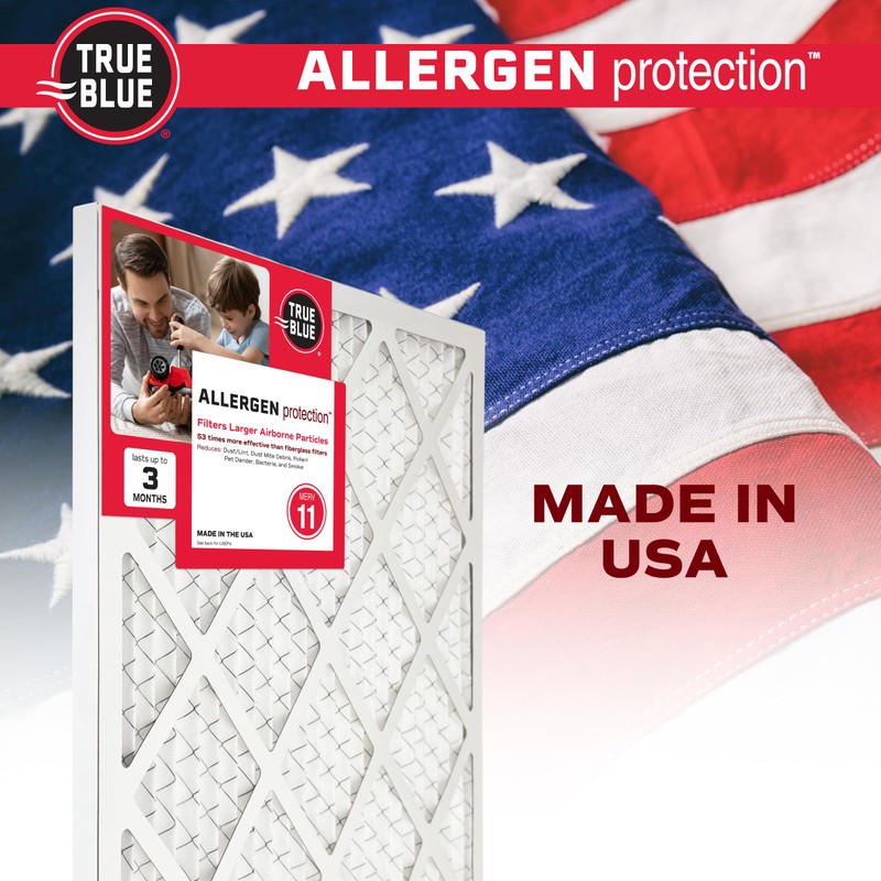 True Blue Allergen 16x20x1 Air Filter , MERV 11, 4
