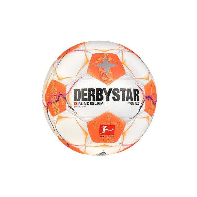 Derbystar Bundesliga Club S-Light v24 White Orange Pink