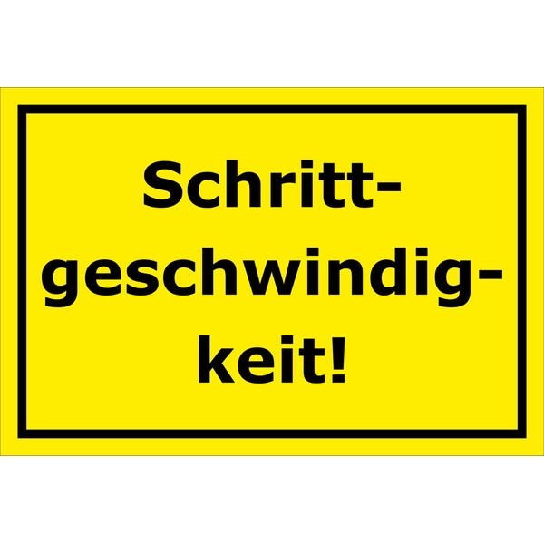 Melis-Folienwerkstatt Sign - Step Speed - 30 x 20 cm