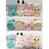 azrte (azurute) Large Animal Blanket Warm Owls Women's Fleece Roll