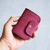 AURAMU MARGOT TONI Italian Leather Key Case, Card Case, Thin,