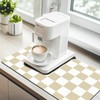 UJoowalk Checkered Dish Drying Mat Versatile with Non-Slip Rubber Backing,