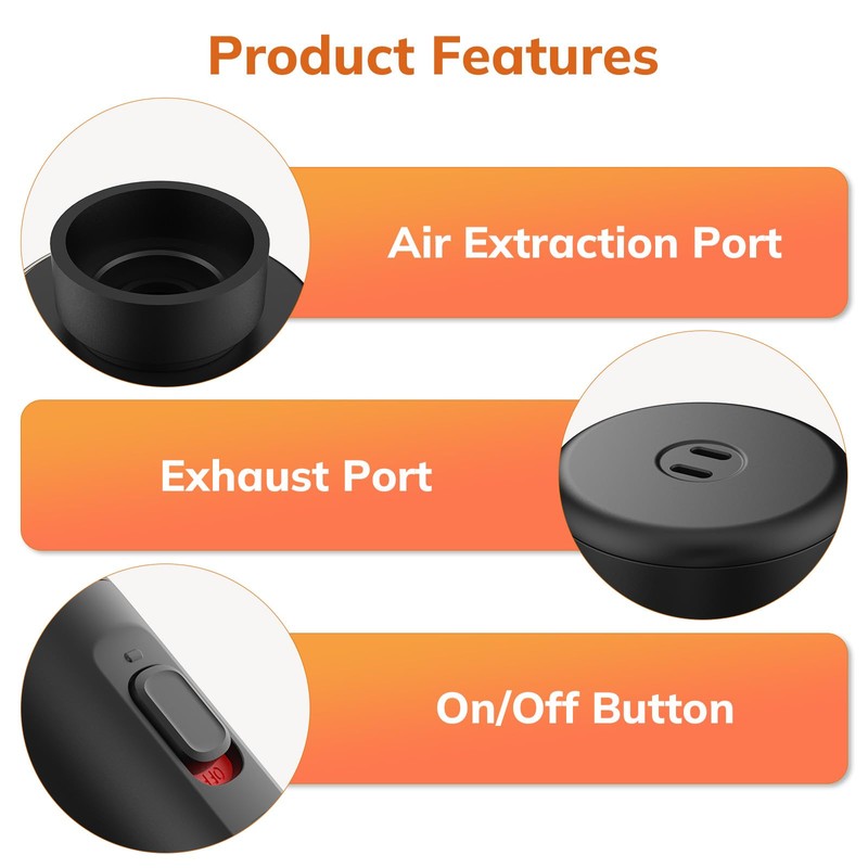 Electric Air Pump for Vacuum Bag - MONVANE Portable Vacuum