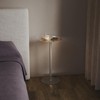 HMYHUM Acrylic Rattan Drink Table for Small Spaces, 11.8'' L