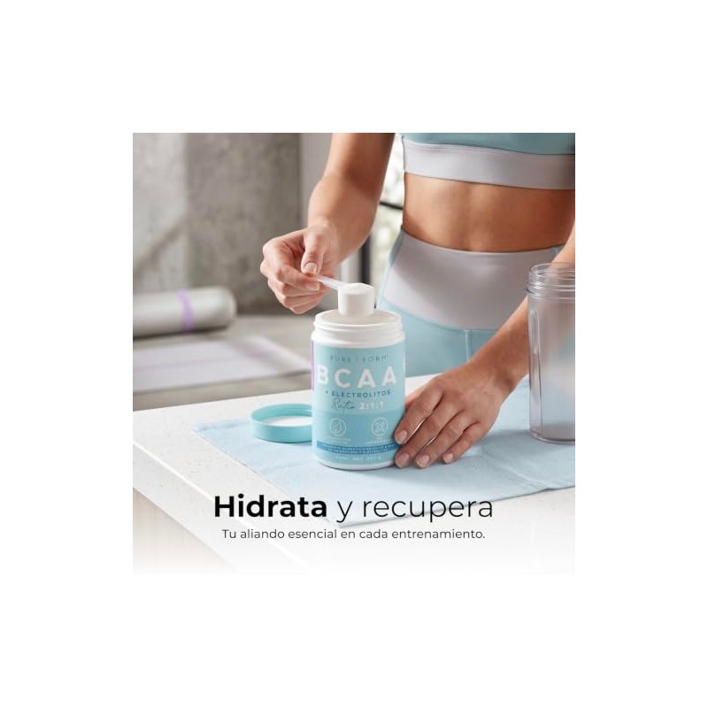 Pure Form BCAA Electrolitos BCAA Suplemento en polvo con Electrolitos