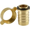 fittingteile Hose Nozzle with Wing Union Nut, Flat Sealing Brass