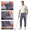 GINGTTO Mens Golf Pants Joggers Slim Stretch Joggers with Belt