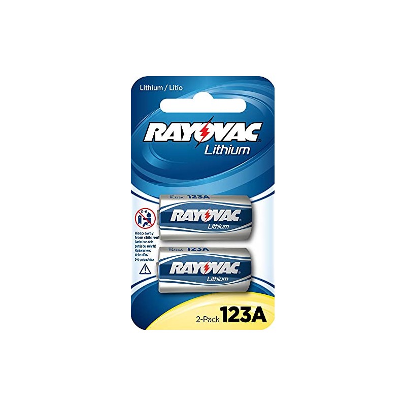 Rayovac RL123A-2A 3-Volt Lithium 123A Photo Batteries (2 pk)
