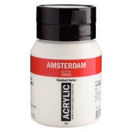Amsterdam Acrylic Paint Titanium White 16.9 Fl Oz Medium Body Non Toxic