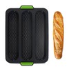 SNSYGN Baguette Baking Tray, 3 Cavity French Bread Pan Non-Stick