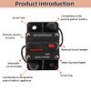 Foknya 50 Amp Circuit Breaker, Manual Reset Switch Waterproof Inline