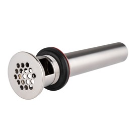 Artiwell Grid Drain Strainer Assembly With Overflow for Bathroom Sink, P.O. Plug Lavatory Drain, Brushed Nickel