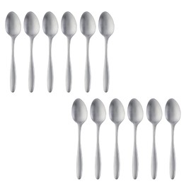 5.5 in/ 13.9cm Mini Tea Spoons Set of 12, TUPMFG Stainless Steel Coffee Espresso Spoons, Small Spoons for Coffee/Dessert/Tea/Appetizer, Dishwasher Safe(Silver)