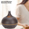 Wood Grain Home Humidifier Ultrasonic Aroma Diffuser with LED Light