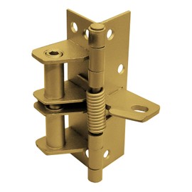 4 Pack 10cm Self-Closing Door Hinges, 4" Spring Interior Residential Hardware (Bronze)