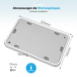 Shinemond Maintenance Flap Service Flap 646776 00646776 for Bosch Dryers Series 6 / Series 8 / MAXX7, for Siemens Tumble Dryer IQ300 / IQ500 / IQ700 / IQ800 Heat Pump Dryer Repair Kit
