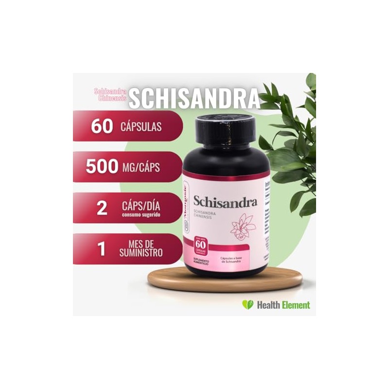 Schisandra 60 Capsulas 1000 mg Por Porcion Cpsulas Veganas Dura