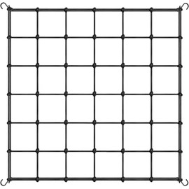 Simple Deluxe Elastic Trellis Netting for 4x4', Heavy Duty Elastic Plant with Hooks, Flexible Hydroponics Support for Grow Tent, Gardening, Climbing Plants, 1 Pack, Black