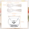 Glass Caviar Serving Set with 2 Pcs Mother of Pearl