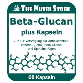 The Nutri Store Beta-Glucan Plus Capsules, Pack of 60 Capsules