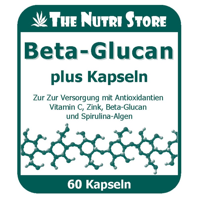 The Nutri Store Beta-Glucan Plus Capsules, Pack of 60 Capsules