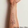 Large 'Space Rocket' Temporary Tattoo (TO00074447)