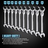 LOSCHEN SAE Flex-Head Ratcheting Wrench Combination Wrench Set 10 Pcs/Set